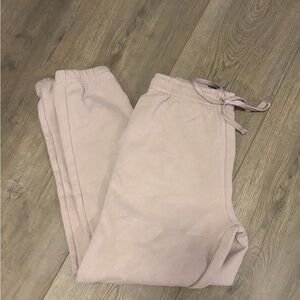 American Apparel Soft Pink Fleece Joggers